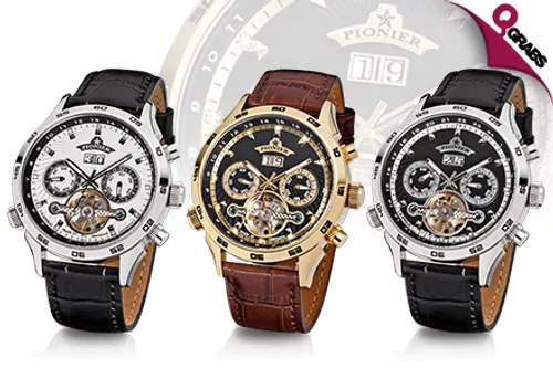 For QR990 Get a Men’s Pionier Florida Diamonds Watch - 6 Styles to choose from! (Up to QR4820 Value)